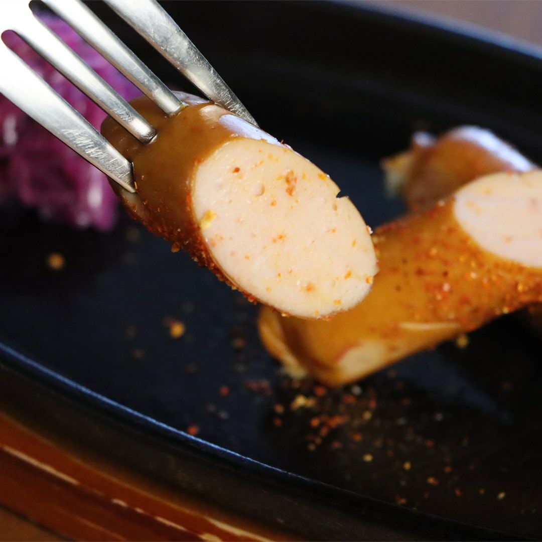 ゆず七味のチキンフランク